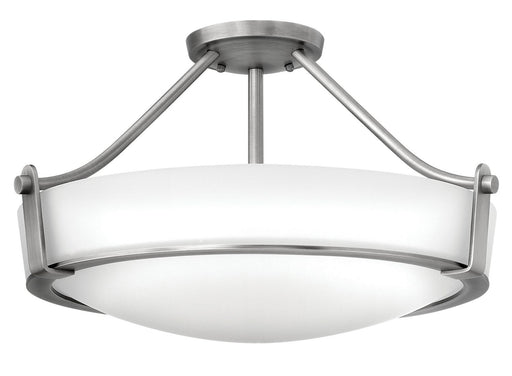 Hathaway 4-Light Semi-Flush Mount in Antique Nickel