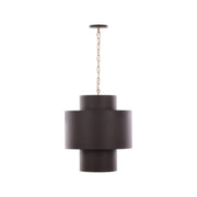 Cannery 4-Light 18" Pendant in Dark Bronze / French Gold