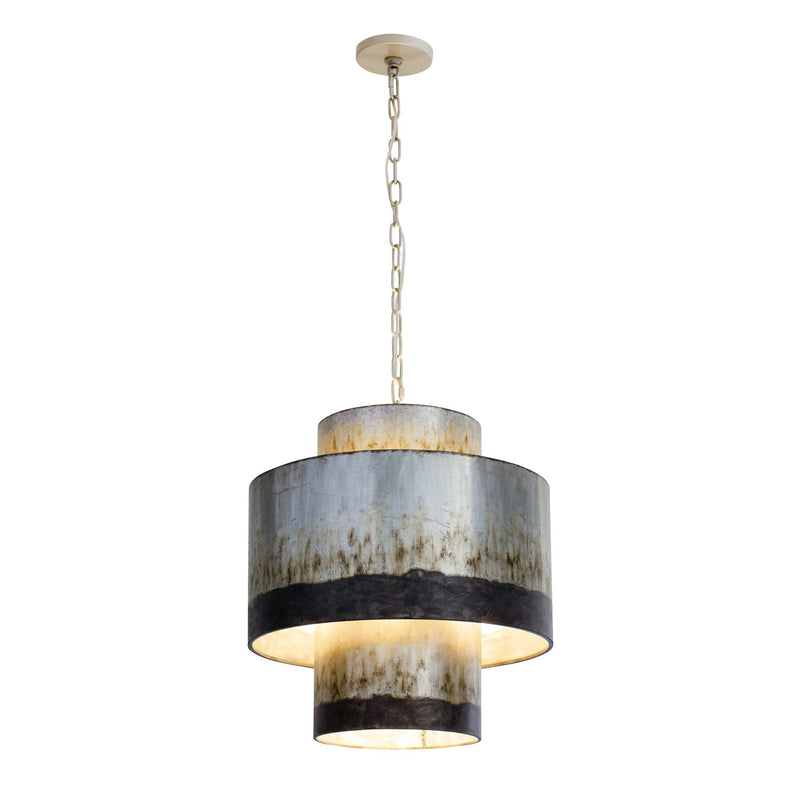 Cannery 4-Light 18" Pendant in Ombre Galvanized
