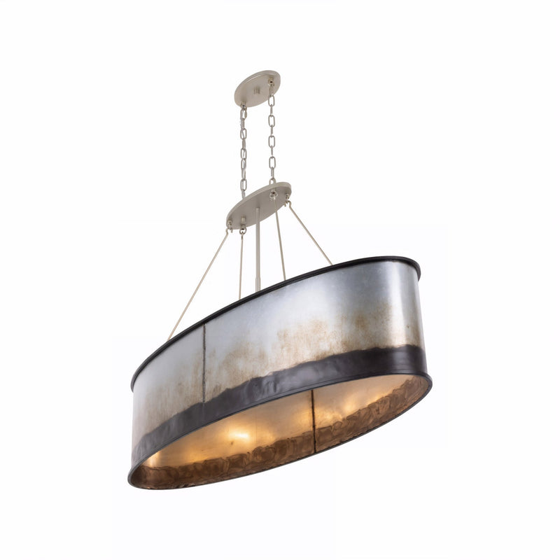Cannery 5-Light 48" Linear Pendant in Ombre Galvanized