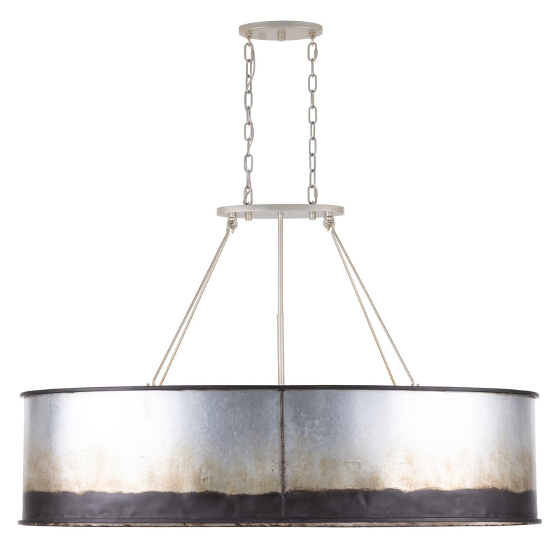 Cannery 5-Light 48" Linear Pendant in Ombre Galvanized