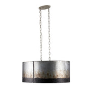 Cannery 6-Light 30" Oval Pendant in Ombre Galvanized