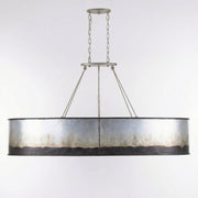 Cannery 7-Light 62" Linear Pendant in Ombre Galvanized