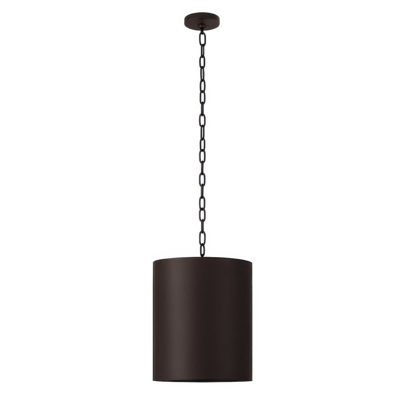 Cannery 2-Light 12" Pendant in Dark Bronze / French Gold