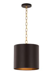 Cannery 3-Light 16" Pendant in Dark Bronze / French Gold