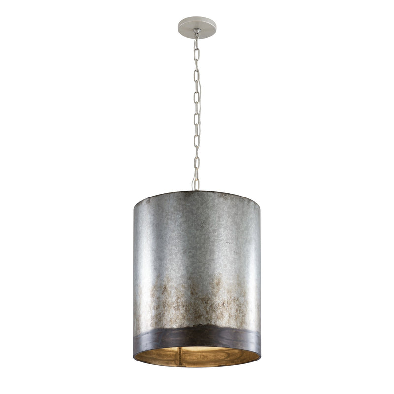 Cannery 3-Light 16" Pendant in Ombre Galvanized