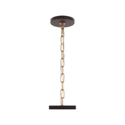 Cannery 4-Light 24" Pendant in Dark Bronze / French Gold