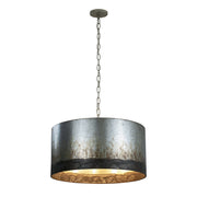 Cannery 4-Light 24" Pendant in Ombre Galvanized