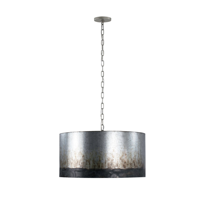 Cannery 4-Light 24" Pendant in Ombre Galvanized