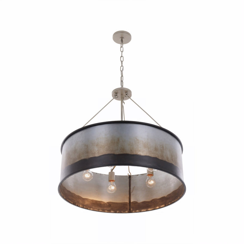 Cannery 5-Light 28" Pendant in Ombre Galvanized