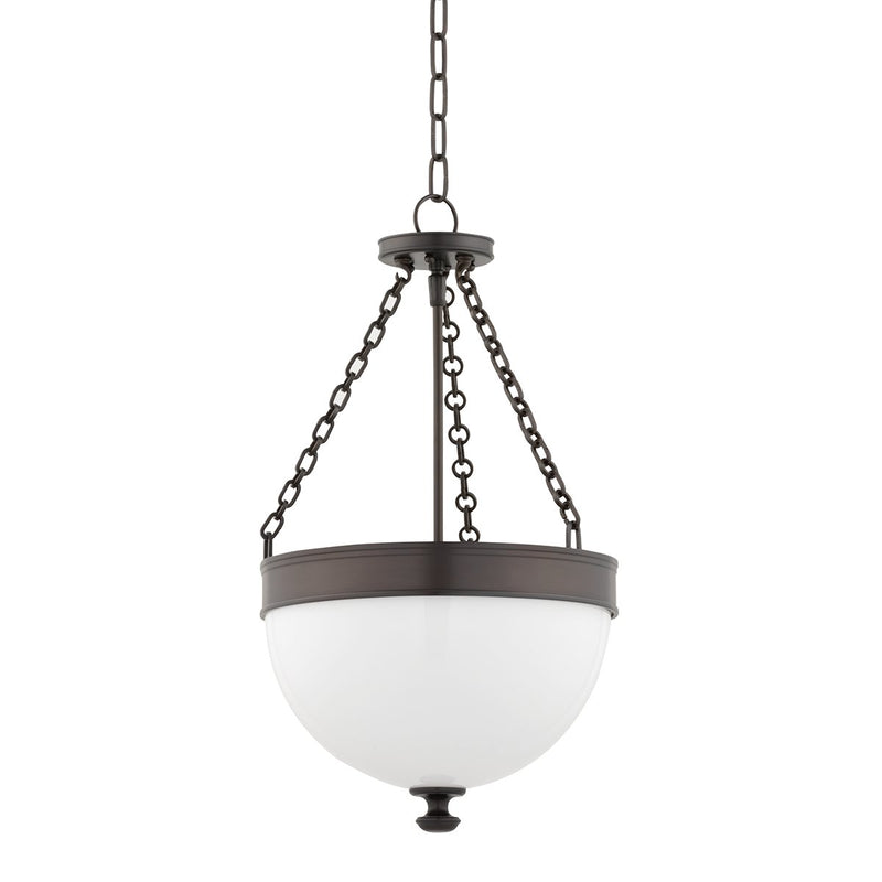Barrington 3-Light 14" Pendant in Historic Bronze
