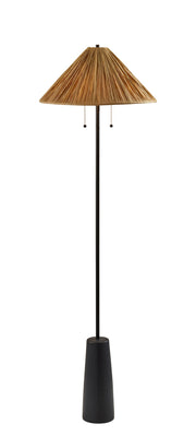 Waylon 2-Light Floor Lamp in Black