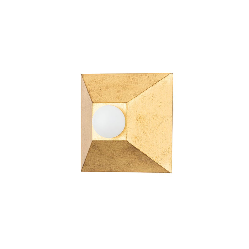 Max Wall Sconce in Vintage Gold Leaf