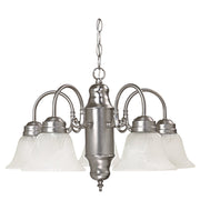 David 5-Light Chandelier in Matte Nickel