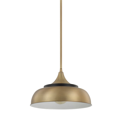 Max Pendant in Brass and Onyx