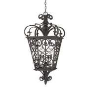Fort Quinn 4-Light Chandelier in Marcado Black - Lamps Expo