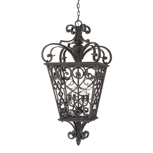 Fort Quinn 4-Light Chandelier in Marcado Black