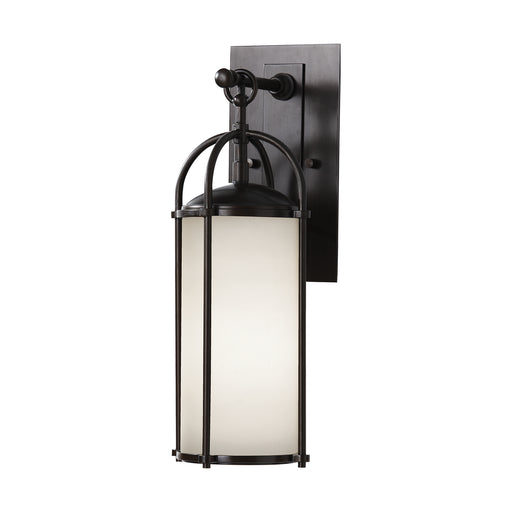 Dakota One Light Outdoor Wall Lantern in Espresso