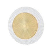 Topaz Flush Mount in Vintage Polished Brass