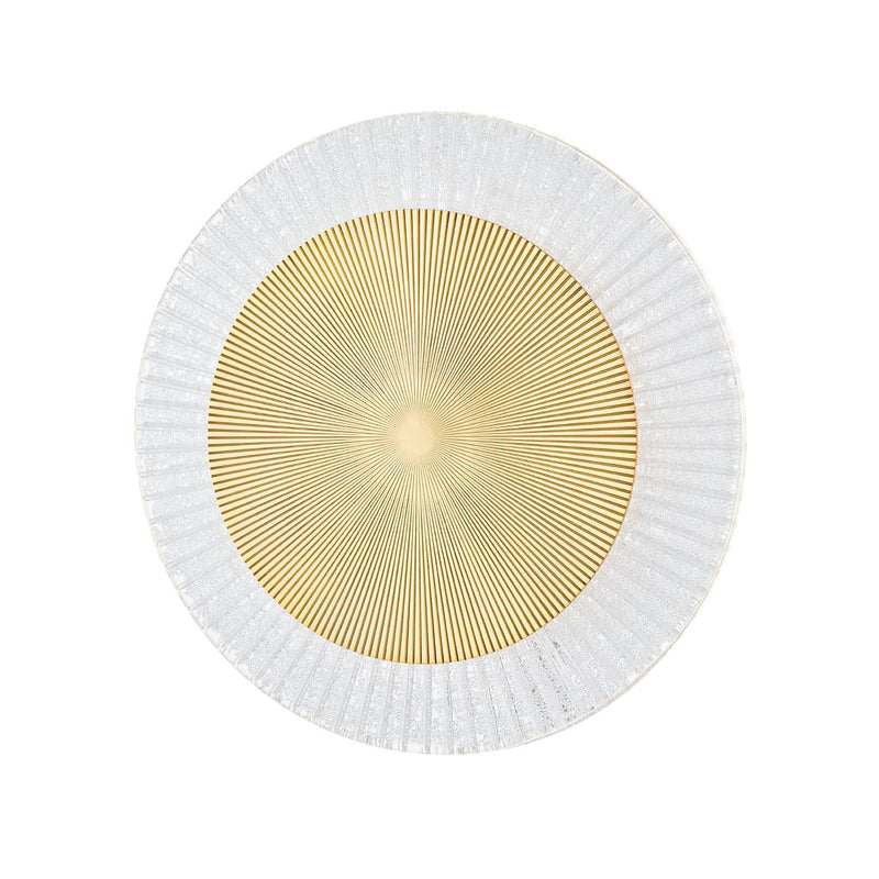 Topaz Flush Mount in Vintage Polished Brass