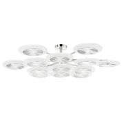 Topaz 13-Light Semi-Flush Mount in Polished Nickel