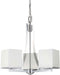 Bento 3 Light Chandelier in Polished Chrome