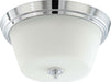 Bento 3 Light Flush Mount in Polished Chrome