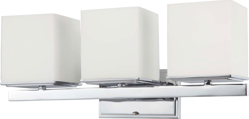 Bento 3 Light Vanity in Polished Chrome