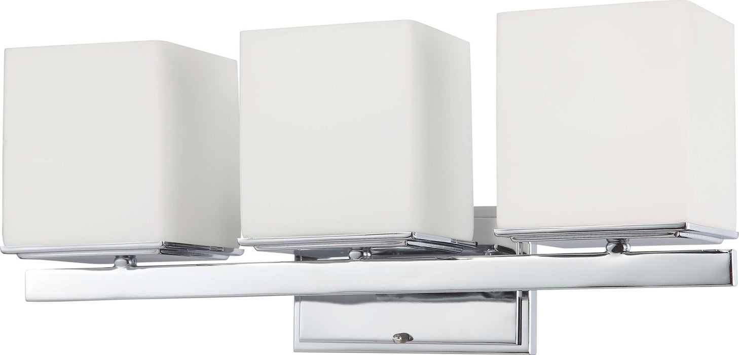 Bento 3 Light Vanity in Polished Chrome