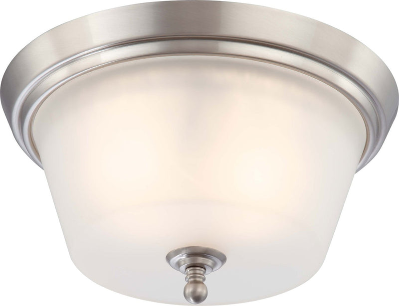 Surrey 2-Light Flush Mount in Brushed Nickel