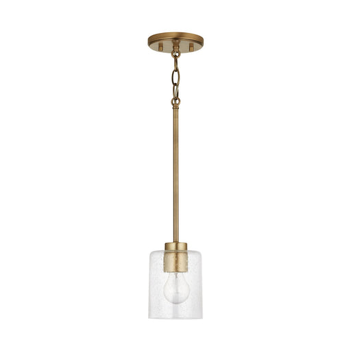 Greyson Mini Pendant in Aged Brass