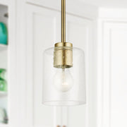 Greyson Mini Pendant in Aged Brass
