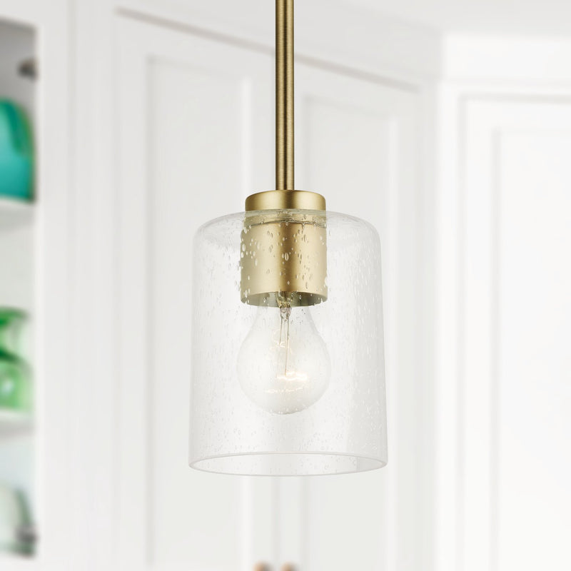 Greyson Mini Pendant in Aged Brass