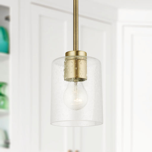 Greyson Mini Pendant in Aged Brass