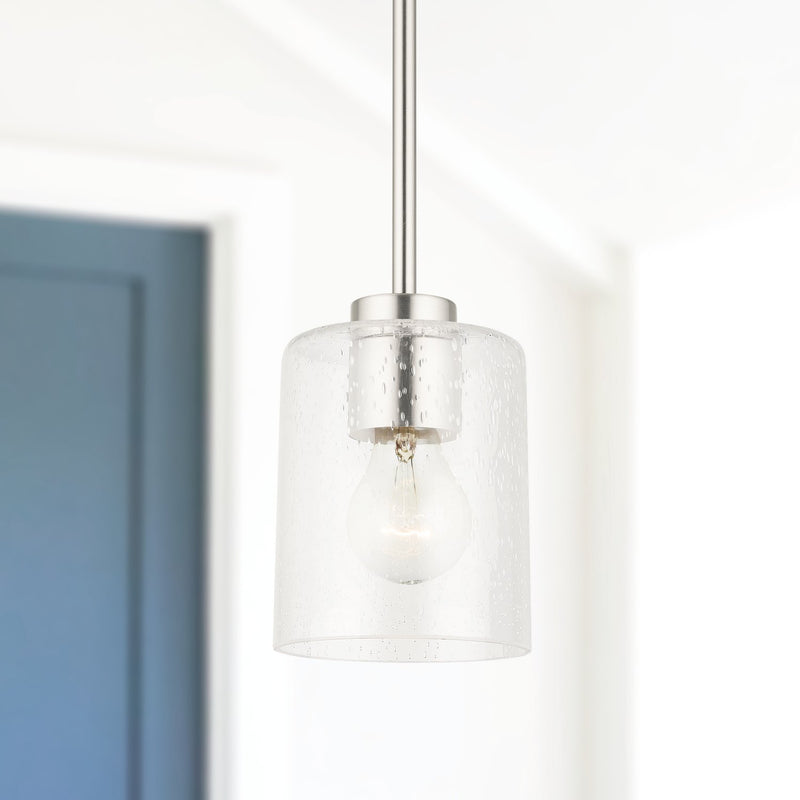Greyson Mini Pendant in Brushed Nickel