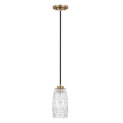 Casper Mini Pendant in Aged Brass