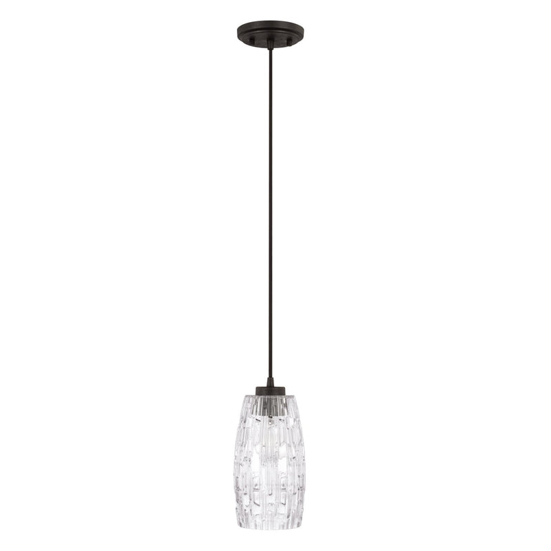 Casper Mini Pendant in Black Iron