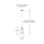 Casper Mini Pendant in Brushed Nickel
