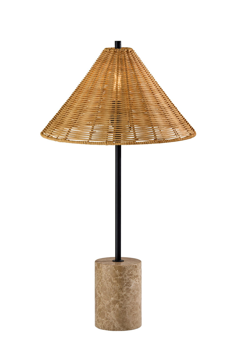 Rayne Table Lamp in Brown Marble Base
