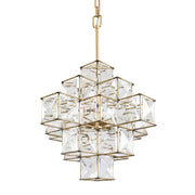 Cubic 6-Light 18.5" Pendant in Calypso Gold