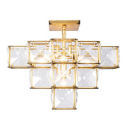 Cubic 5-Light 18.5" Semi-Flush Mount in Calypso Gold