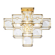 Cubic 5-Light 18.5" Semi-Flush Mount in Calypso Gold
