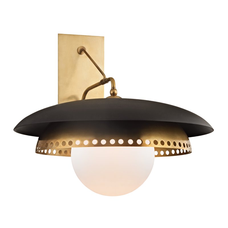 Herkimer Wall Sconce in Aged Brass