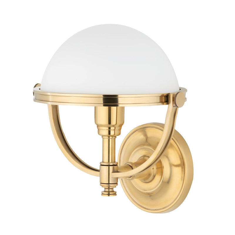 Stratford Bath Sconce in Aged Brass