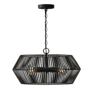 Kaiya 4-Light Pendant in Matte Black