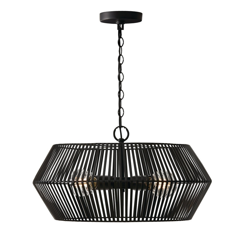 Kaiya 4-Light Pendant in Matte Black