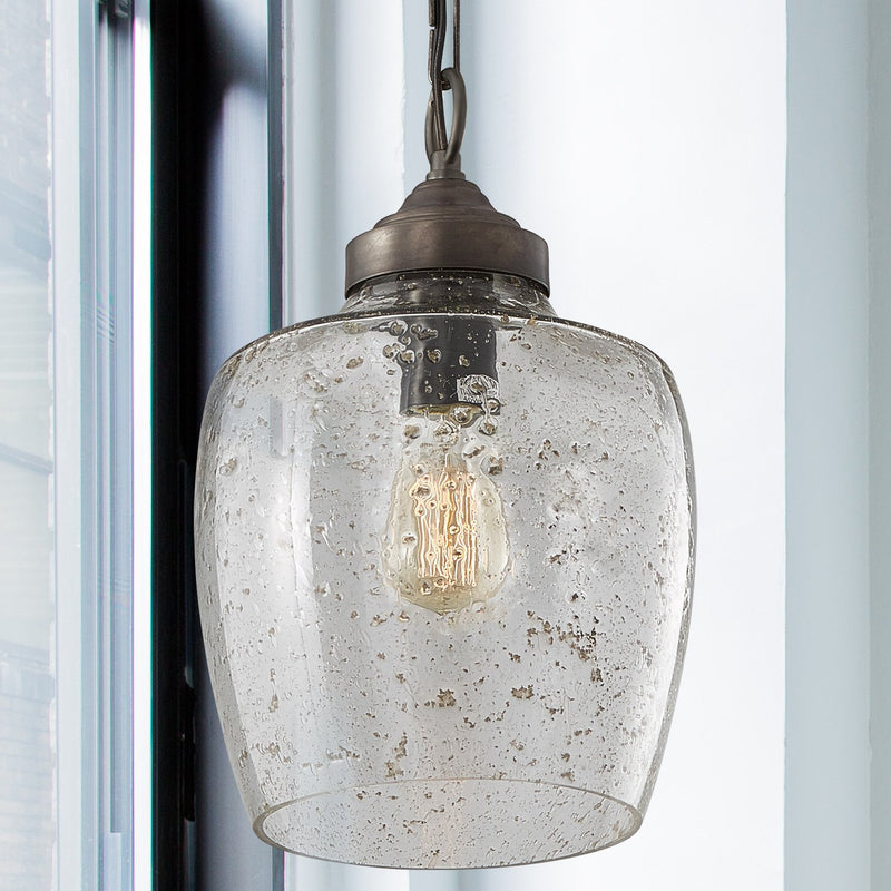 Stoney Mini Pendant in Dark Pewter