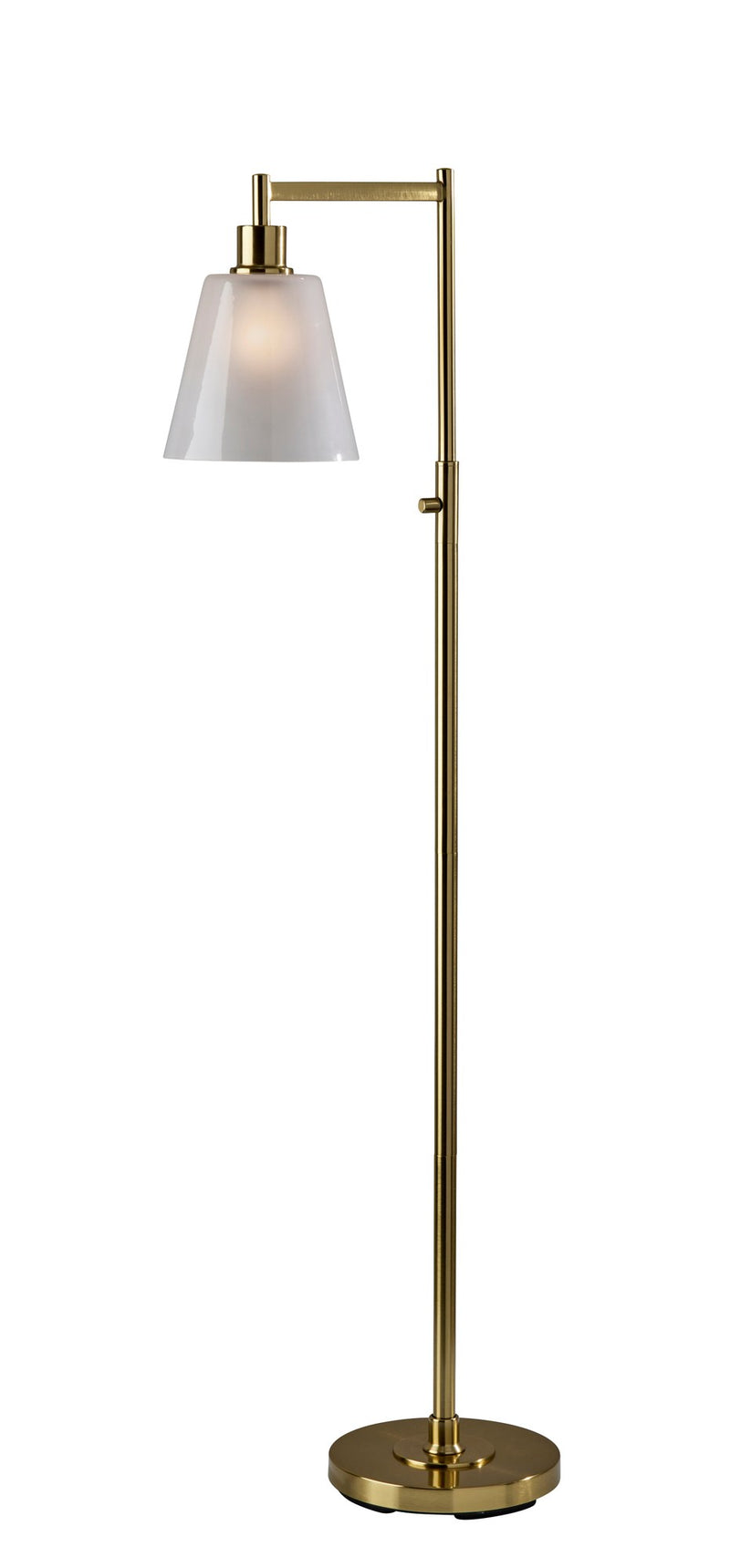Gio Floor Lamp in Painted Brass