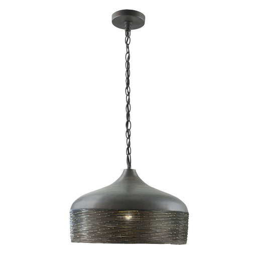 Sana 17" Pendant in Grey Iron