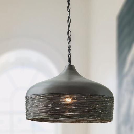 Sana 17" Pendant in Grey Iron